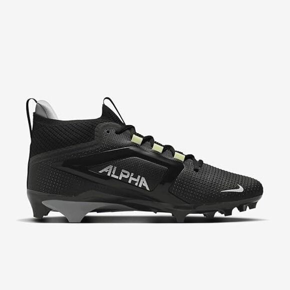 Nike Alpha Menace 4 Elite Football Cleats Men Size 10.5 Black FD7036-002 NEW main image 3